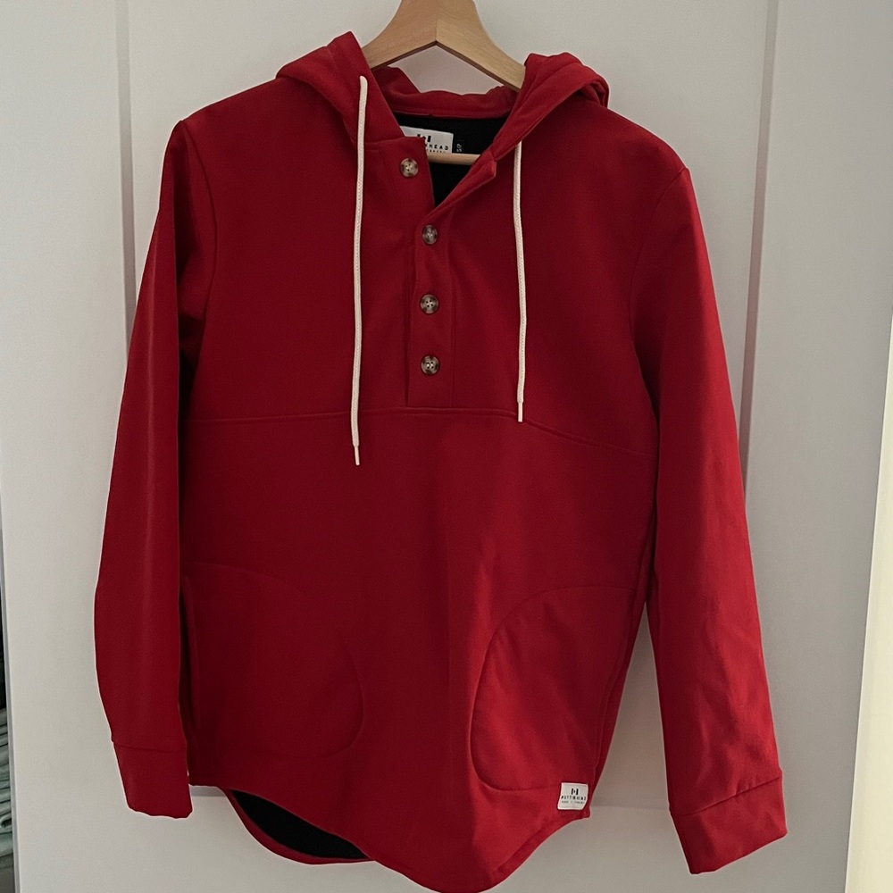Red Mutton Head Hoodie jacket size S